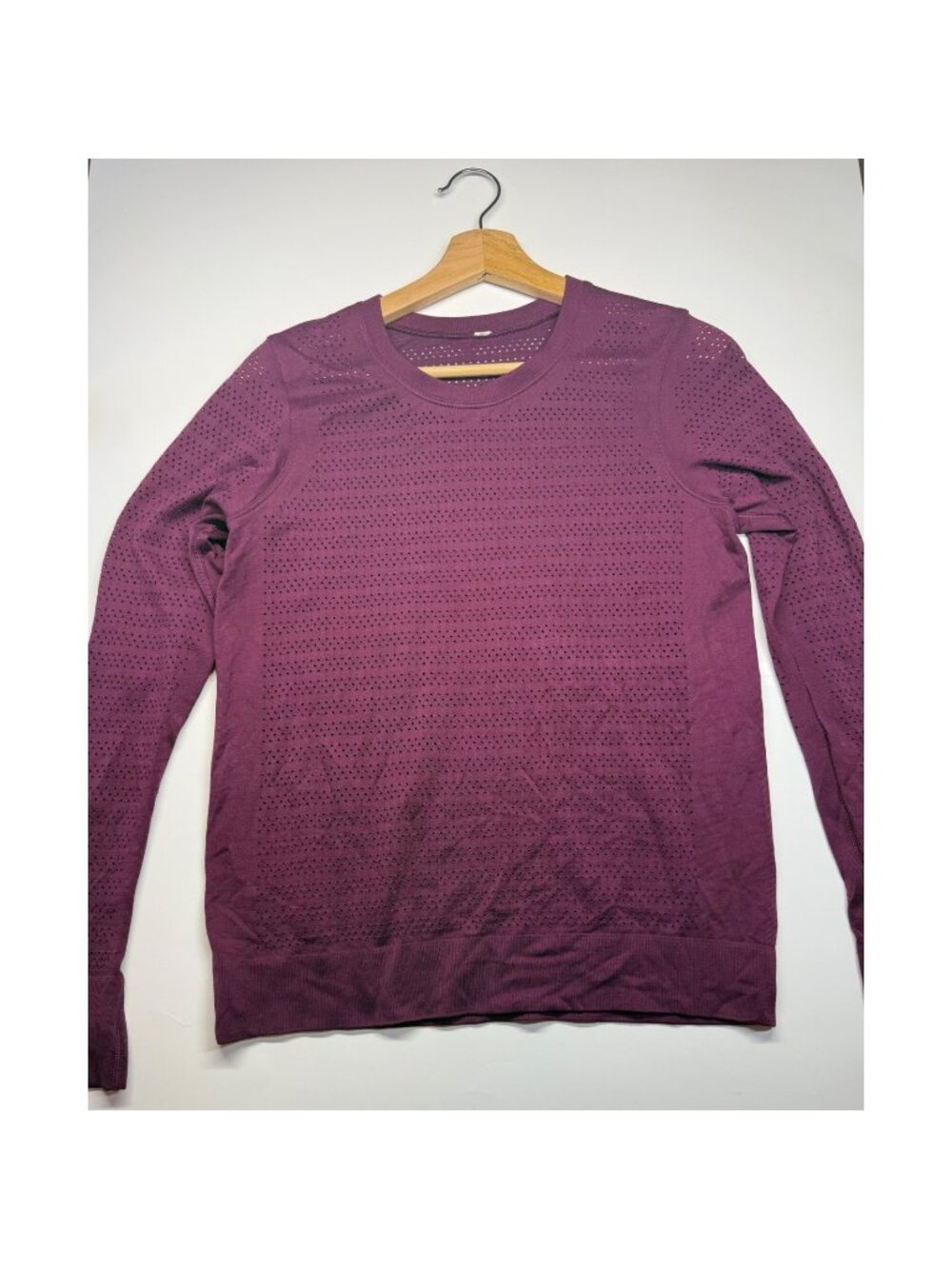 Lululemon Swiftly Tech Long Sleeve Shirt Purple Mesh Venting Running Top